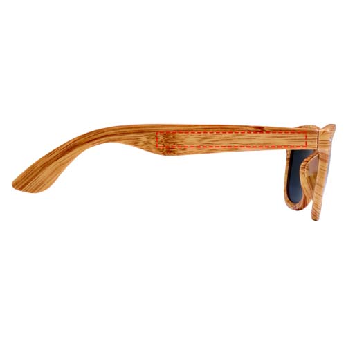 Lunettes de soleil Mira avec effet bois