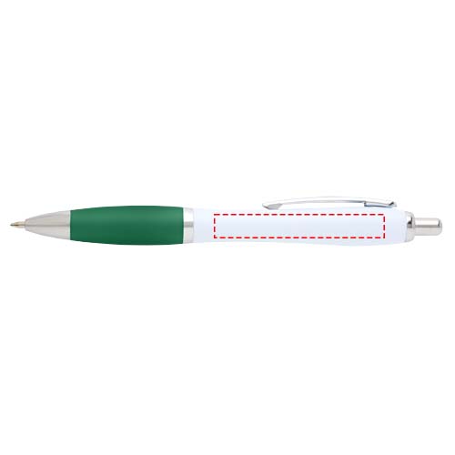 Stylo bille Nash en plastique recyclé (encre noire) vert