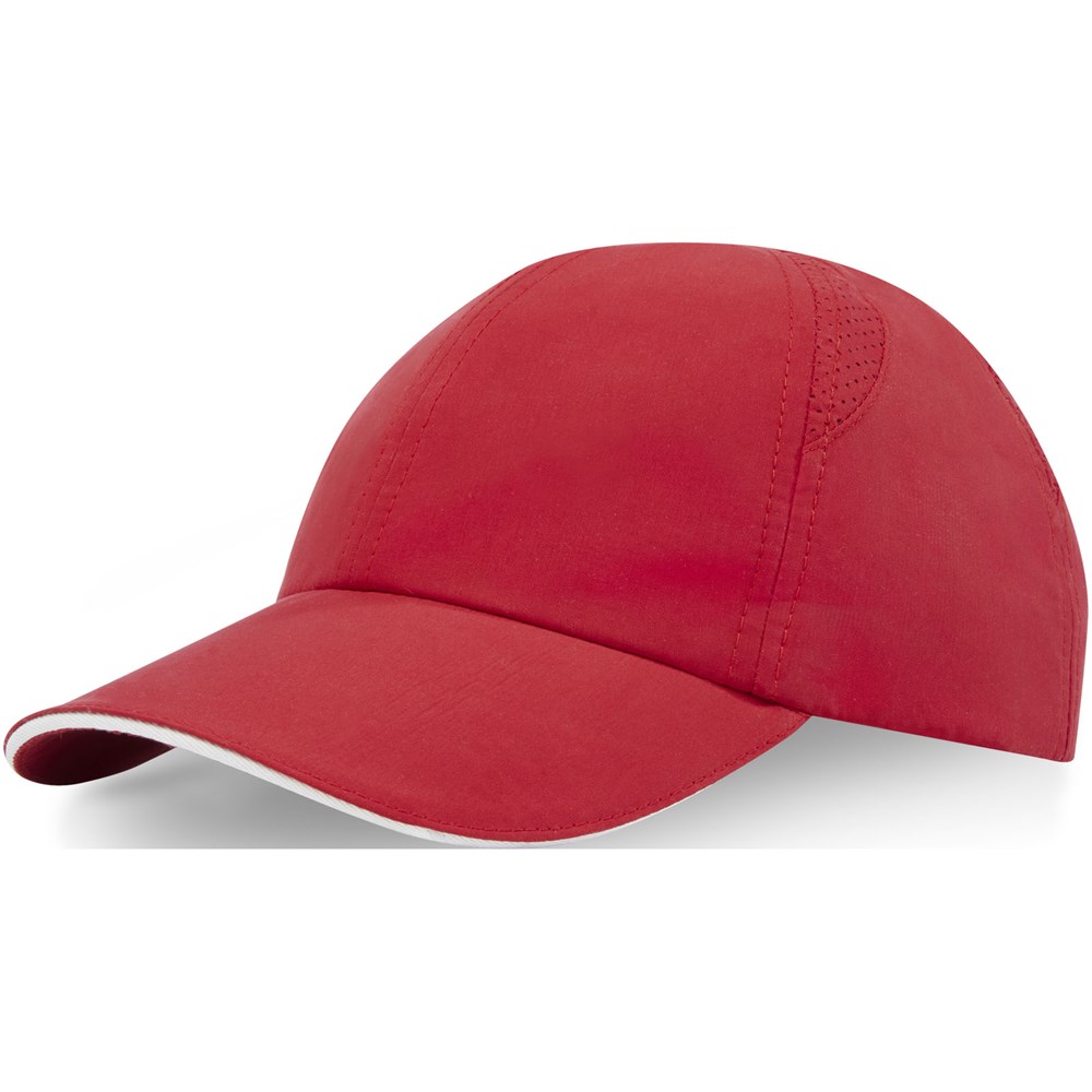 Morion GRS recycelte Cool Fit Kappe mit sechs Segmenten Rot