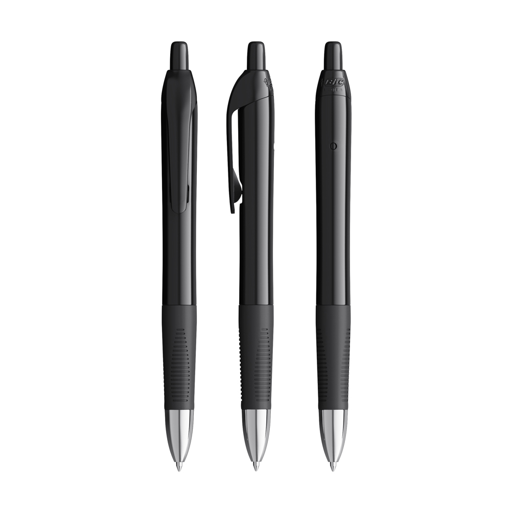 BIC® Intensity® Gel Clic Schwarz / Schwarz / Blaue Tinte