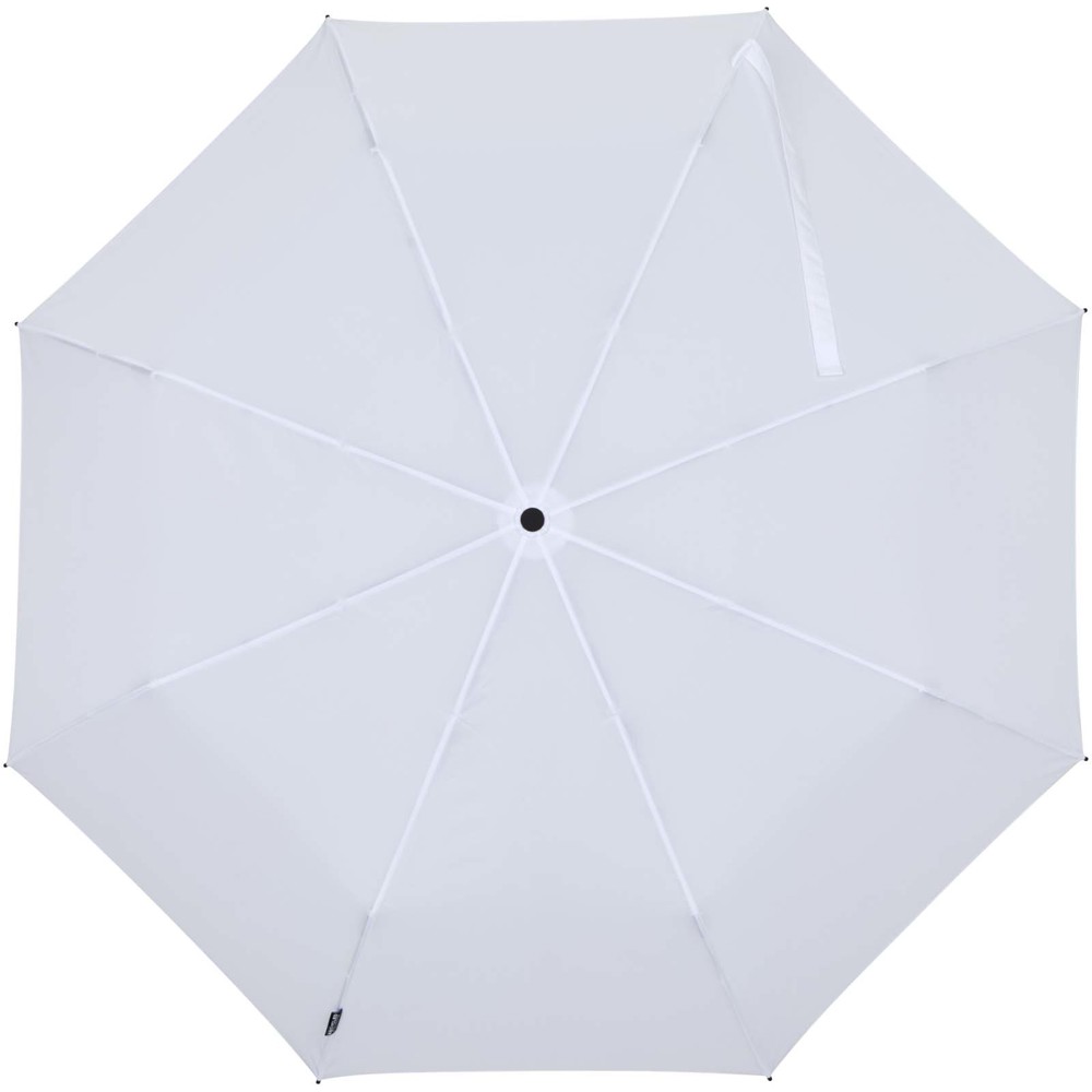 Parapluie pliable Renee de 58 cm à ouverture et fermeture automatiques blanc