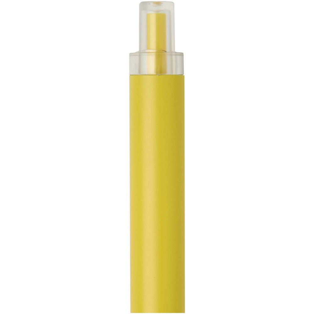 Stylo à bille Spectrum en aluminium recyclé (encre bleue) jaune