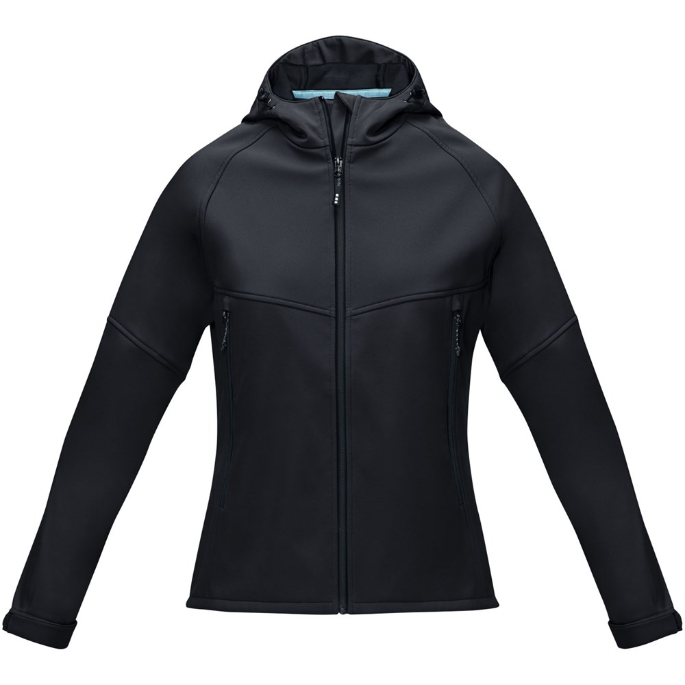 Coltan Softshelljacke aus recyceltem Material für Damen Schwarz