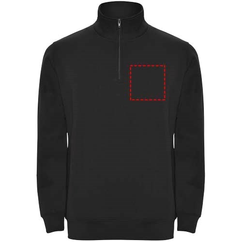 Pull zippé Aneto avec fermeture quart de zip noir