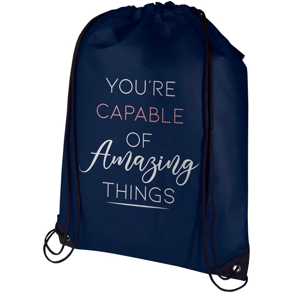 Evergreen Sportbeutel aus recyceltem GRS Non Woven 5 L navy