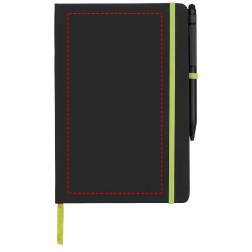 Carnet de notes M Noir Edge Noir, Citron vert