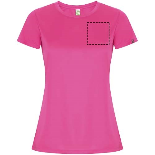 T-shirt sport Imola à manches courtes pour femme Pink Fluor
