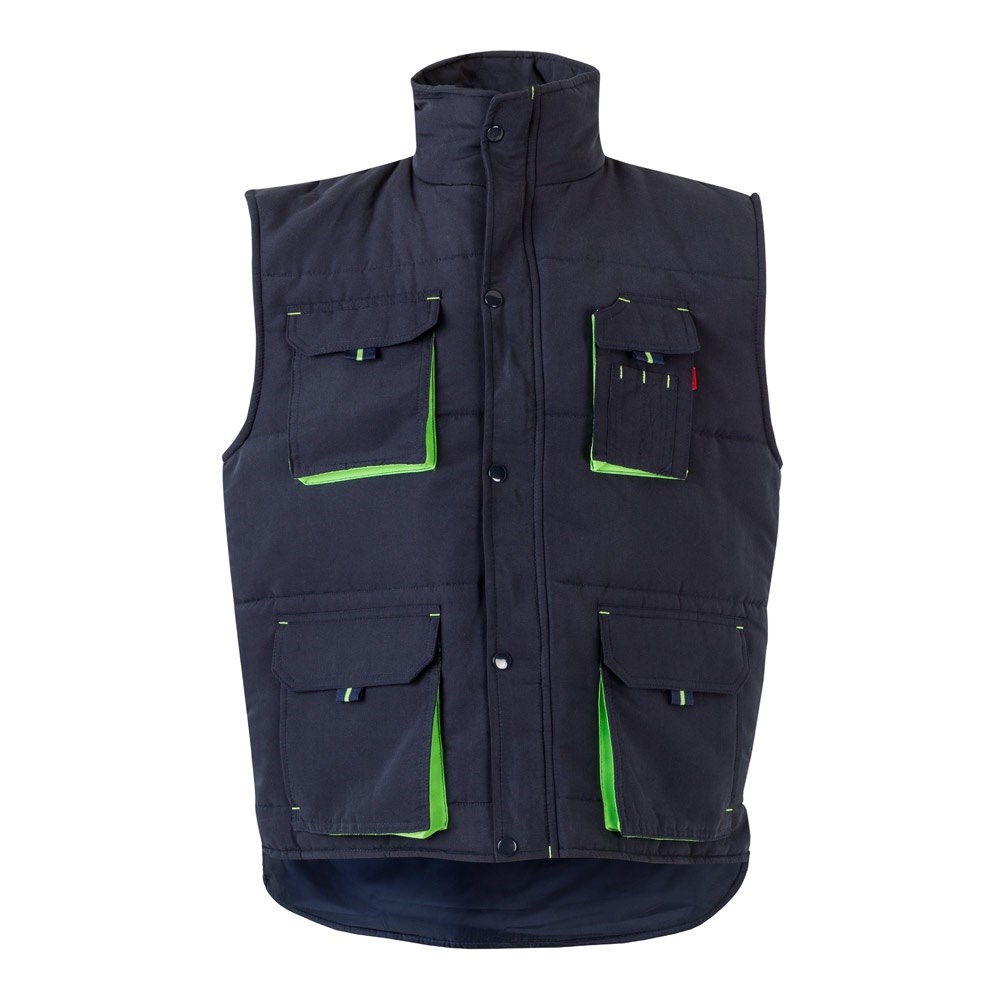 VL NERGAL Steppweste, zweifarbig, mit mehreren Taschen (120g/m²), aus Polyester (100%) Marineblau, Grün