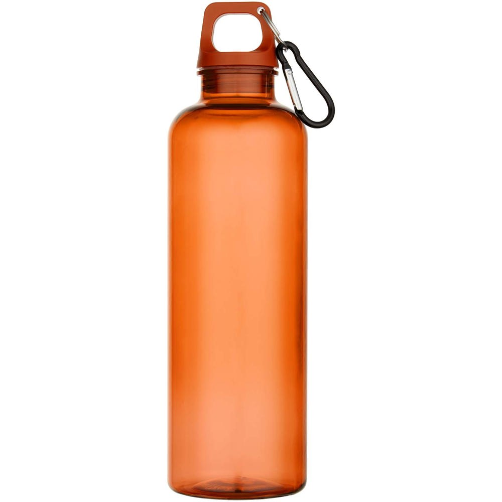 Bouteille d’eau Oregon de 750 ml en plastique recyclé certifié RCS avec mousqueton Orange