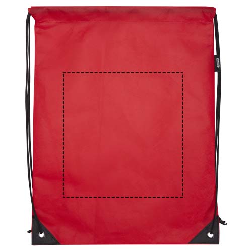 Evergreen Sportbeutel aus recyceltem GRS Non Woven 5 L Rot