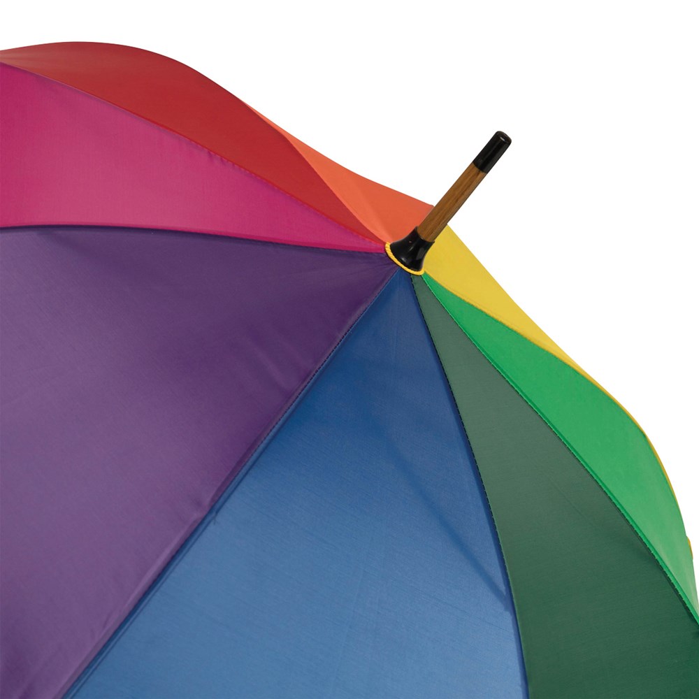 Stockschirm Holz regenbogen