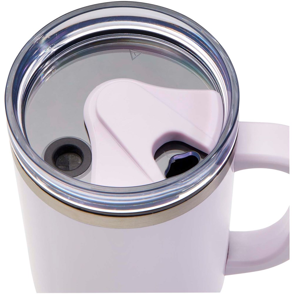 Mug isotherme Melbourne 1200 ml certifié RCS avec paille Lilas