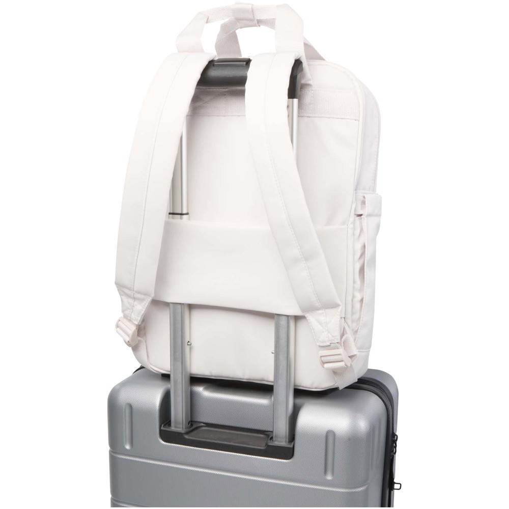Sac à dos de voyage pour ordinateur portable Trip 14” Aware™ de 9 L en matériaux recyclés Blanc cassé
