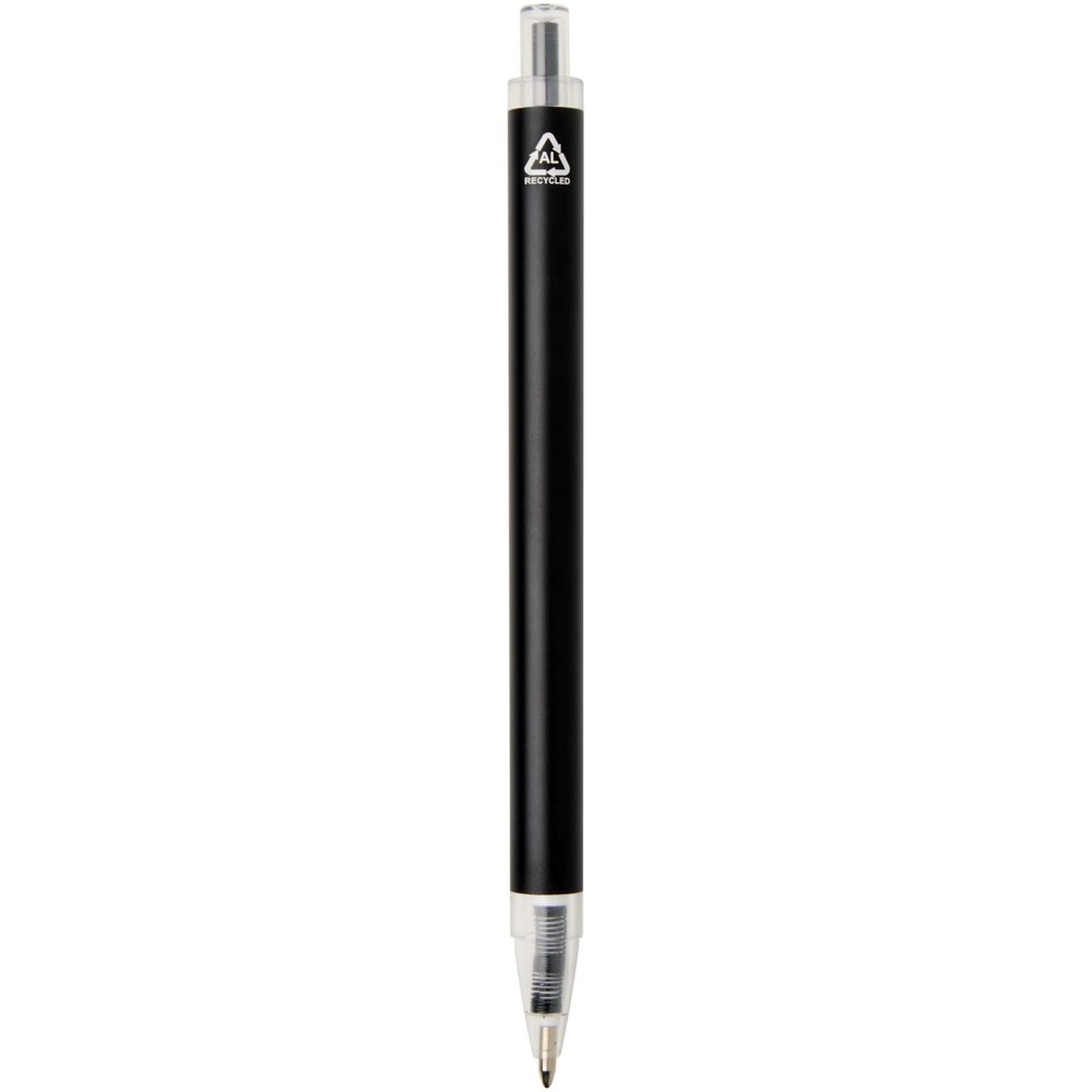 Stylo à bille Spectrum en aluminium recyclé (encre bleue) noir