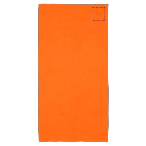 Serviette Pieter certifiée GRS ultra-légère et à séchage rapide 50 x 100 cm orange