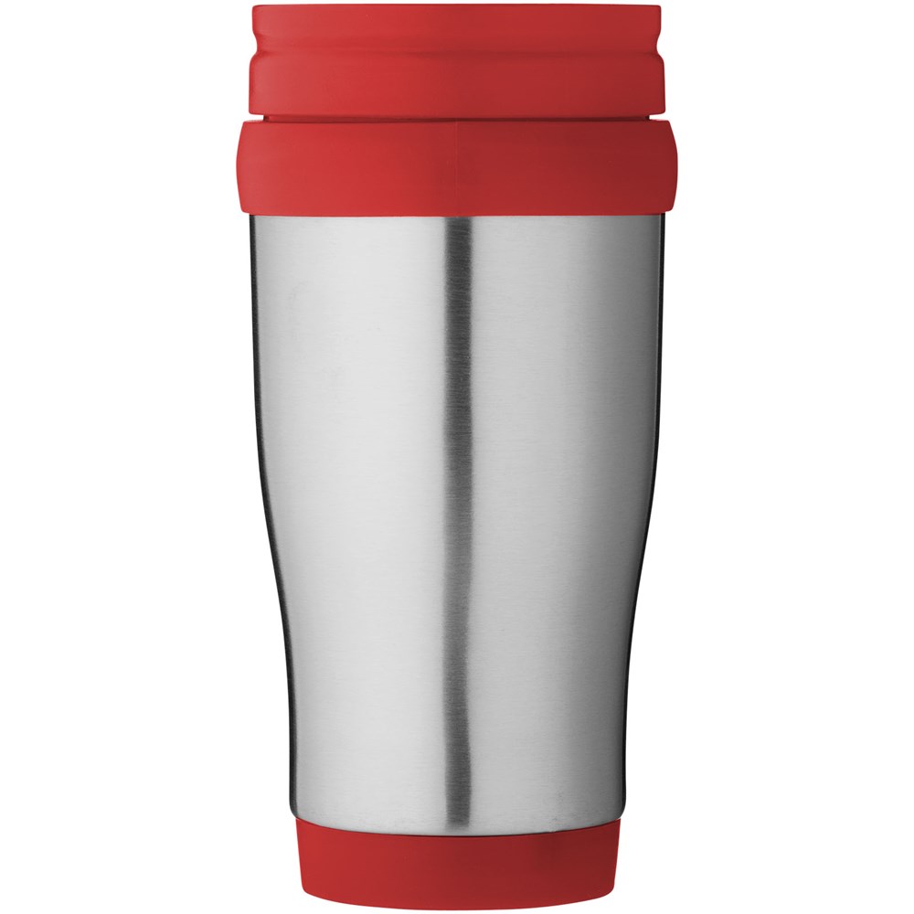 Sanibel 400 ml Isolierbecher silber, rot