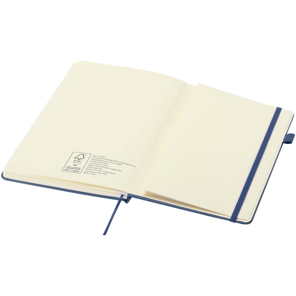 Carnet Liss A5 à couverture rigide en plastique recyclé Bleu océan