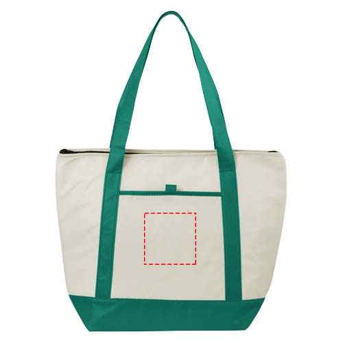 Lighthouse Non Woven Kühltasche 21L natural, grün
