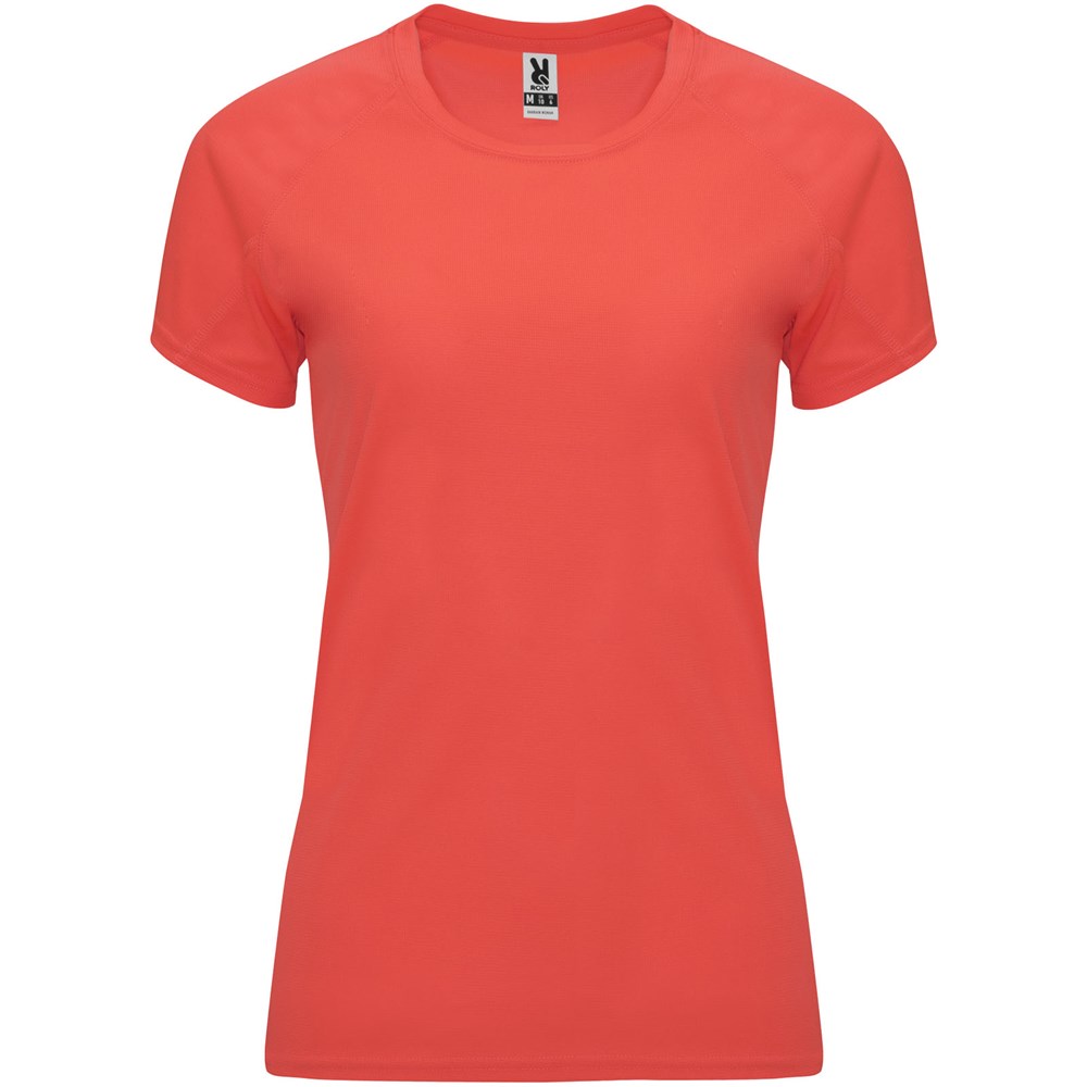 T-shirt de sport Bahrain à manches courtes pour femme Fluor Coral