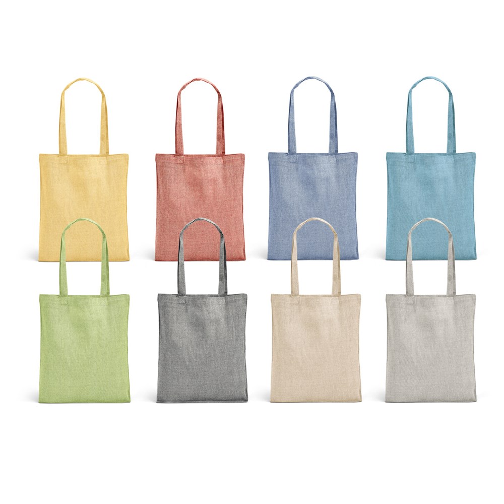 Nachhaltige Einkaufstasche aus recyceltem Material – individuell mit Logo bedruckbar! natur
