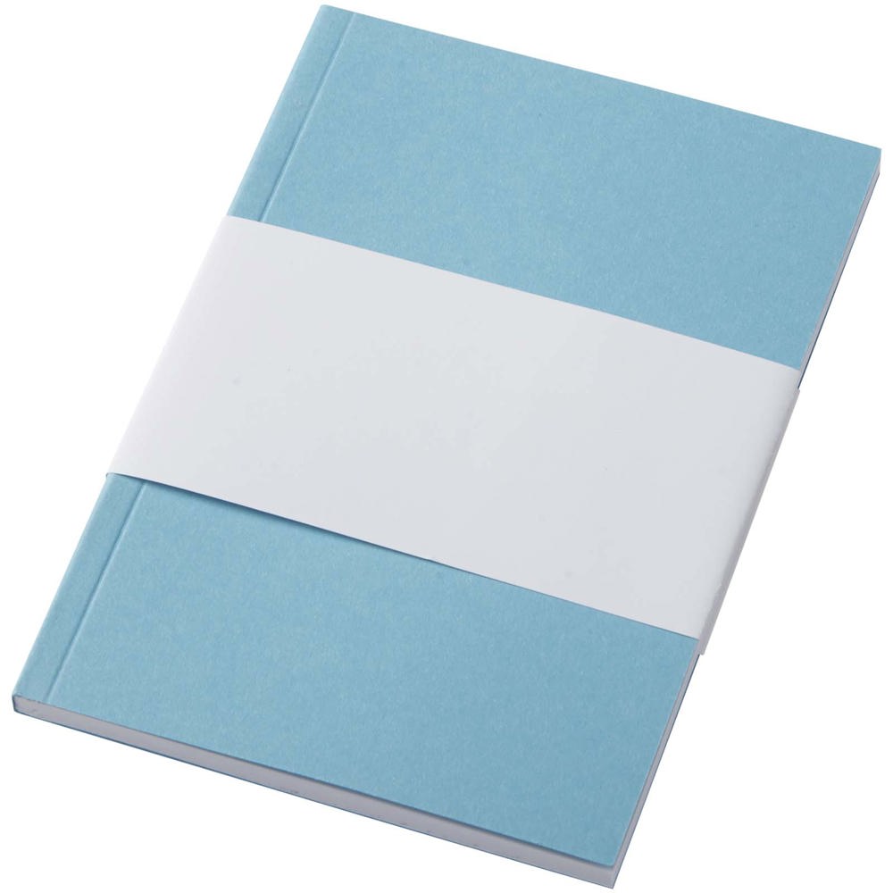 Cahier Novella Austen A6 recyclé à couverture souple de 50 feuilles Bleu