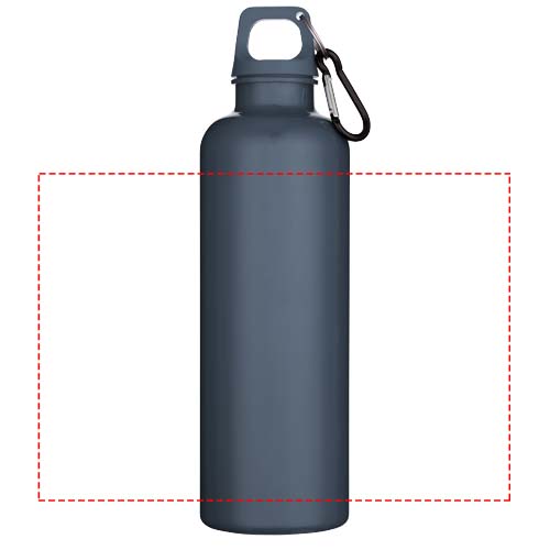 Bouteille d’eau Oregon de 750 ml en plastique recyclé uni certifié RCS avec mousqueton Bleu hale