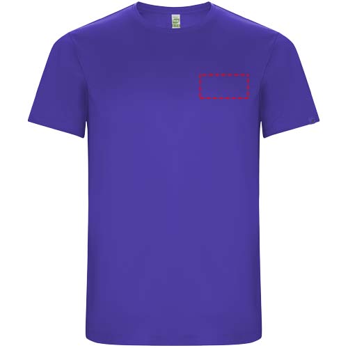 T-shirt sport Imola à manches courtes pour enfant Mauve