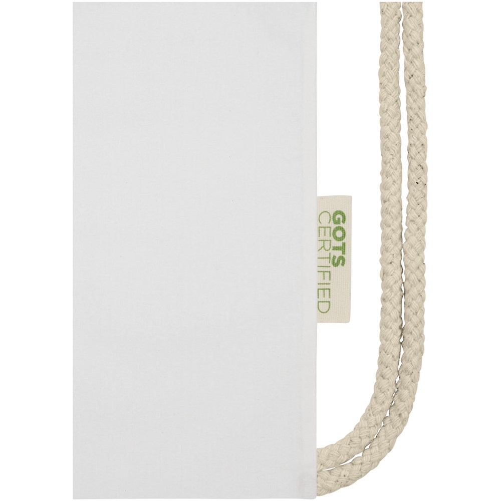 Orissa 140 g/m² Turnbeutel aus Bio-Baumwolle 5L weiss