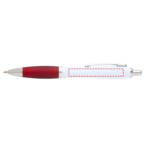 Stylo bille Nash en plastique recyclé (encre noire) rouge