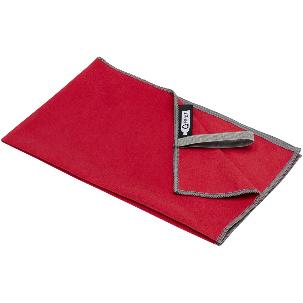 Pieter ultraleichtes und schnell trocknendes GRS Handtuch 30 × 50 cm rot