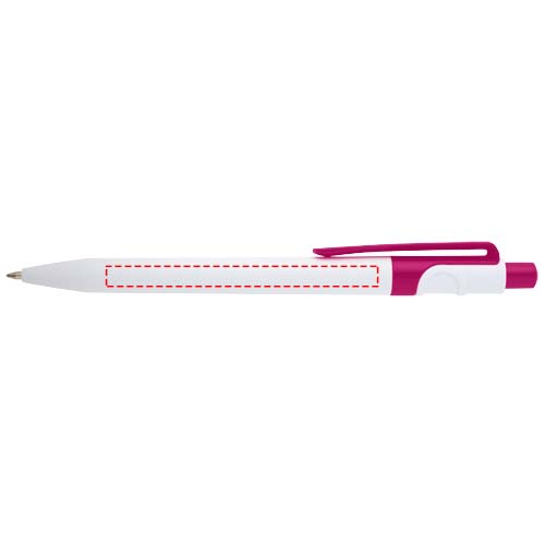 Stylo bille Unica en plastique recyclé (encre noire) Magenta