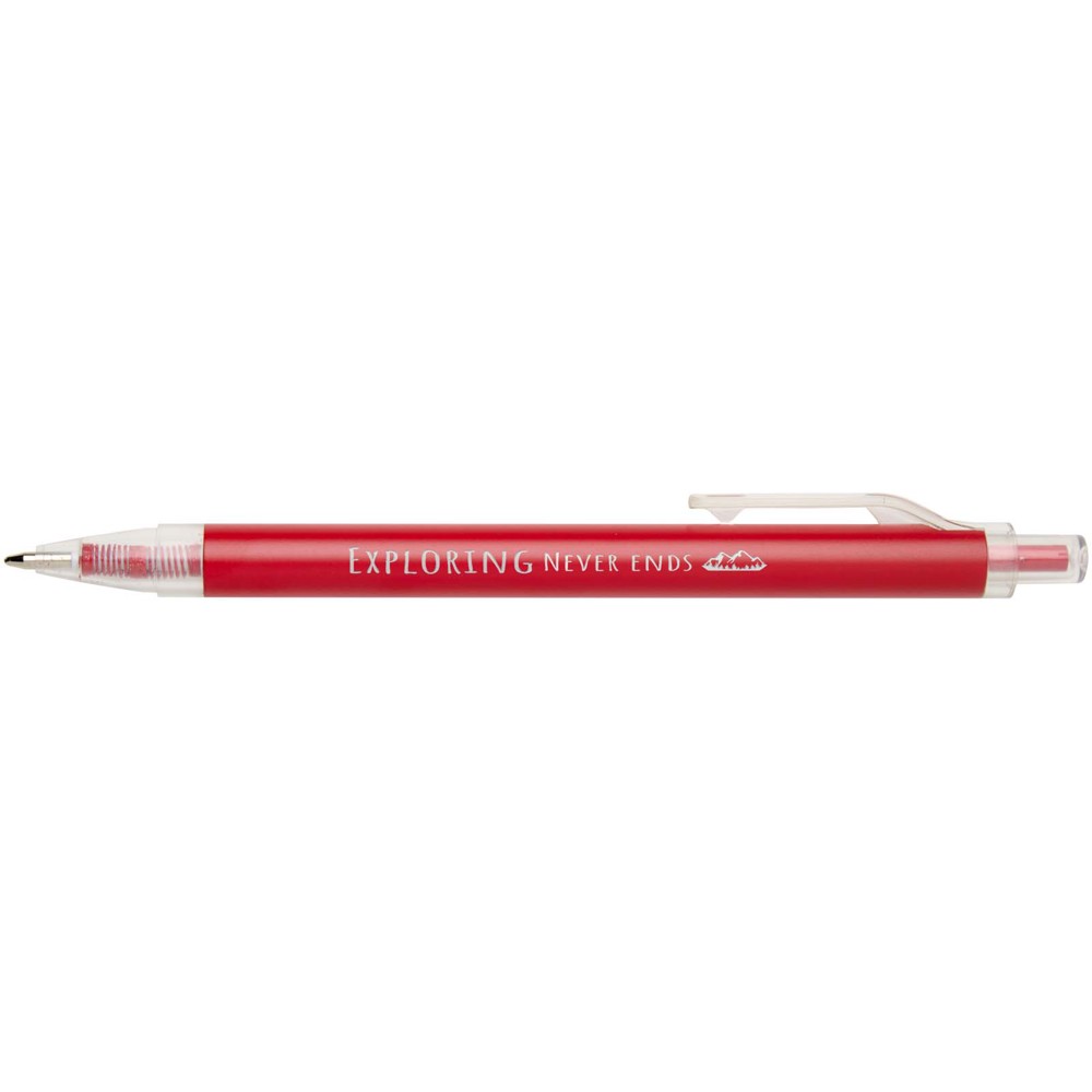Ensemble comprenant un cahier en papier recyclé Spectrum A5 et un stylo à bille rouge