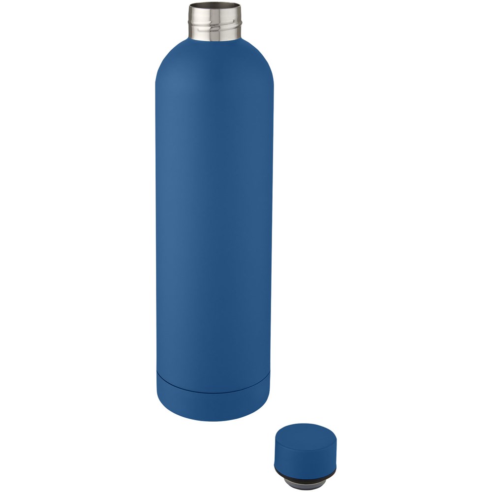 Bouteille isotherme Spring de 1 L avec isolation par le vide et couche de cuivre Tech blue