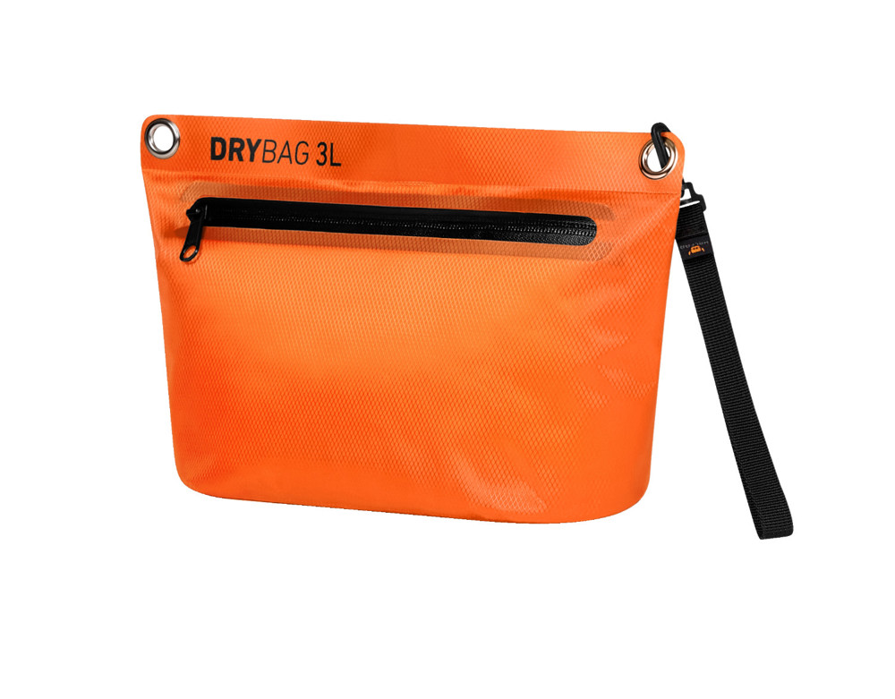 Reissverschluss-Tasche DRYBAG Orange néon