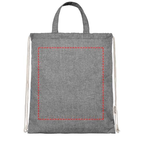 Pheebs 150 g/m² Aware™ recycelter Turnbeutel heather schwarz