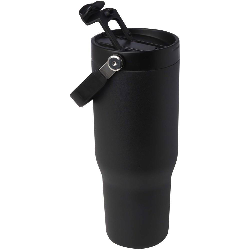 Bronx 900 ml RCS-zertifizierter Kupfer-Vakuum Isolierbecher aus Edelstahl mit Doppelfunktionsdeckel schwarz