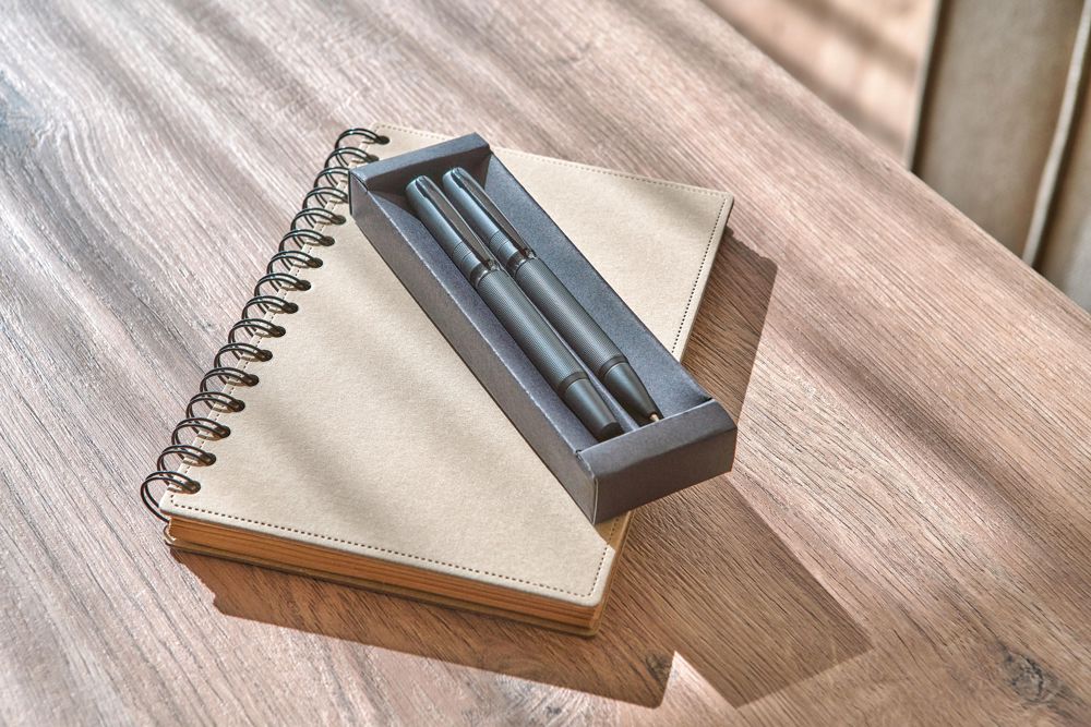 Parure de stylos en métal et laiton écologique Adel