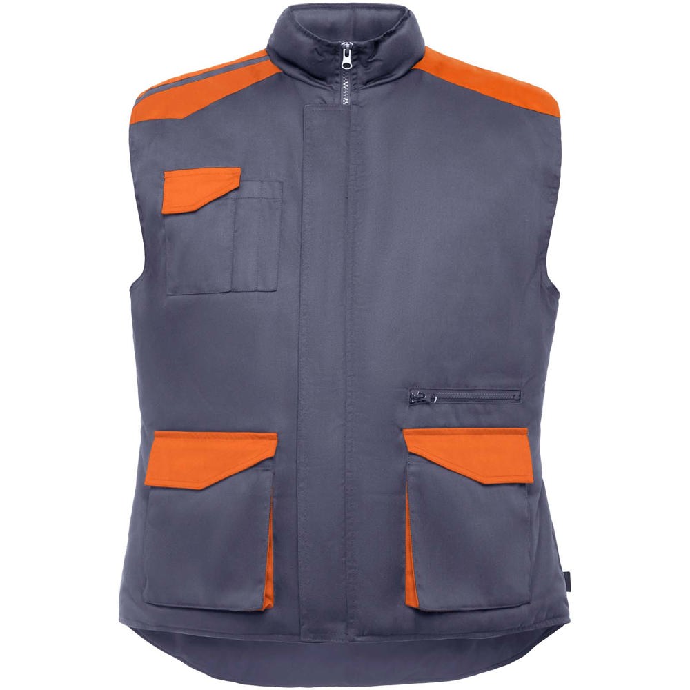 Armada Arbeitsweste mit mehreren Taschen blei, orange