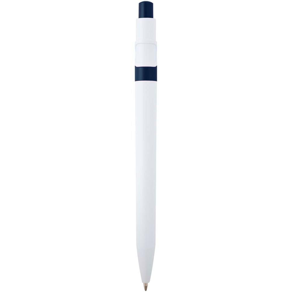 Stylo bille Unica en plastique recyclé (encre bleue) marine