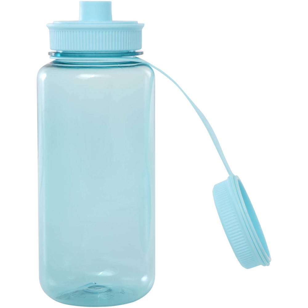 Bouteille sport Ryder de 900 ml en RPET certifié RCS avec couvercle multifonctions Turquoise