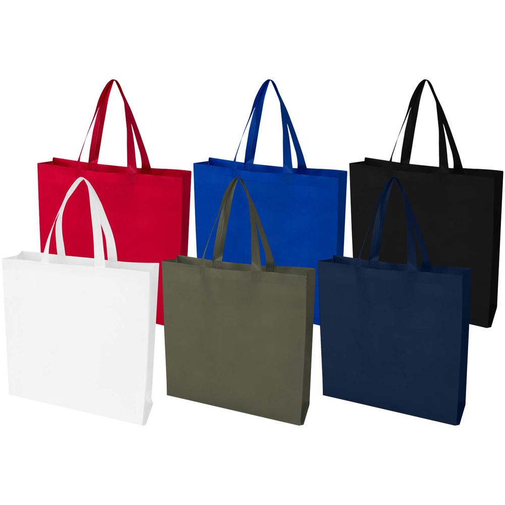 Sac shopping à soufflets EcoSeal non tissé recyclé et certifié GRS de 12 L Marine