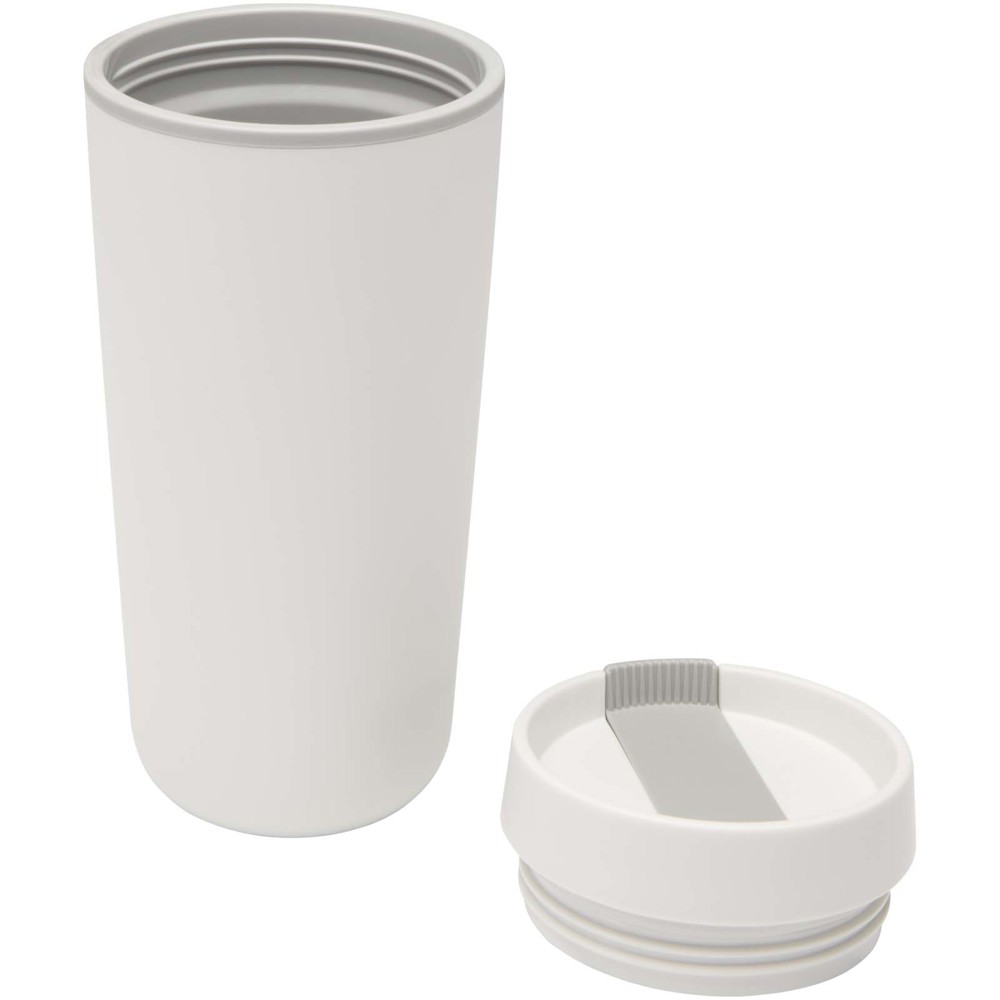 Gobelet en plastique à double paroi Sedona, 480 ml Blanc
