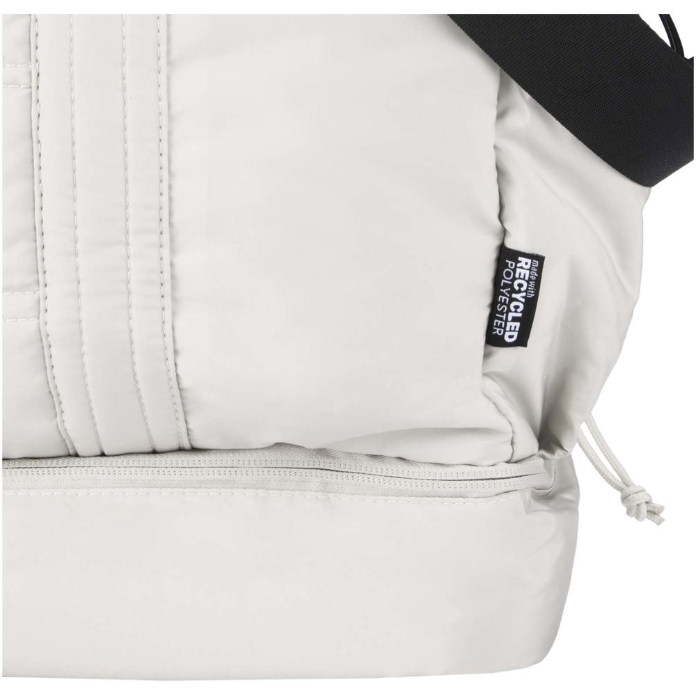 Sac de voyage Puffer recyclé certifié GRS avec fond isolé de 30 L Grès