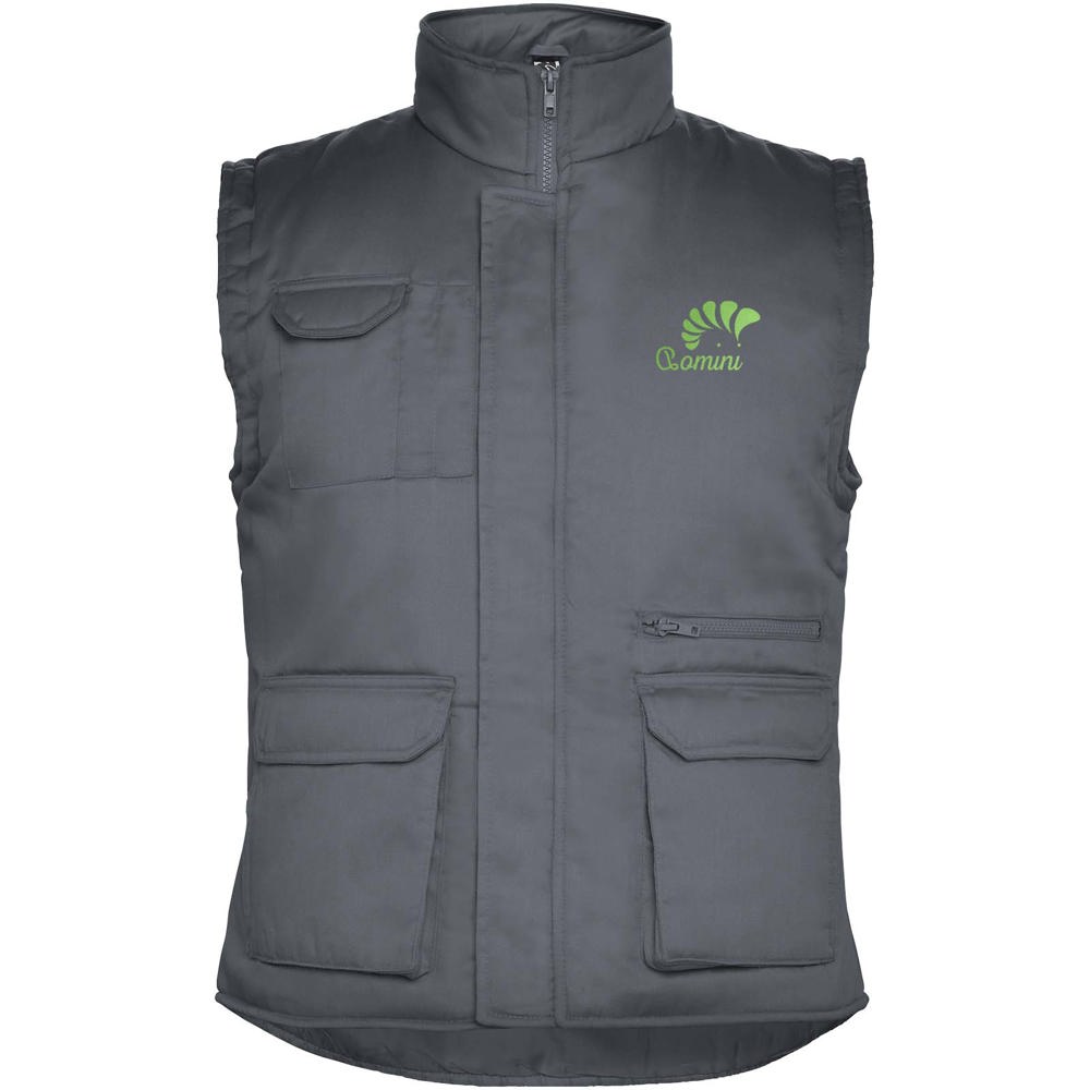 Almanzor Vielseitige Thermo Arbeitsweste mit hohem Kragen blei