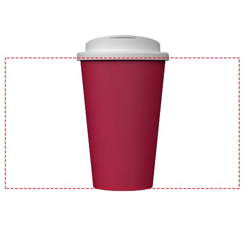 Gobelet isotherme Americano® Infiniti de 350 ml avec couvercle anti-déversement Bordeaux