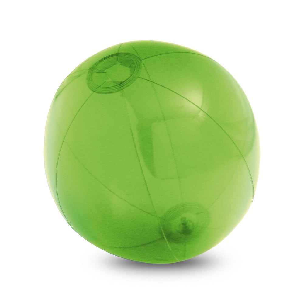 PECONIC Strandball aufblasbar aus lichtdurchlässigem PVC hellgrün
