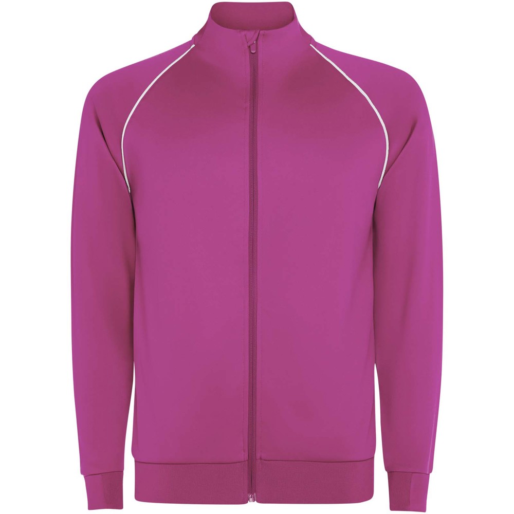 Valier Herren Sweatshirt mit durchgehendem Reissverschluss fluorrosa