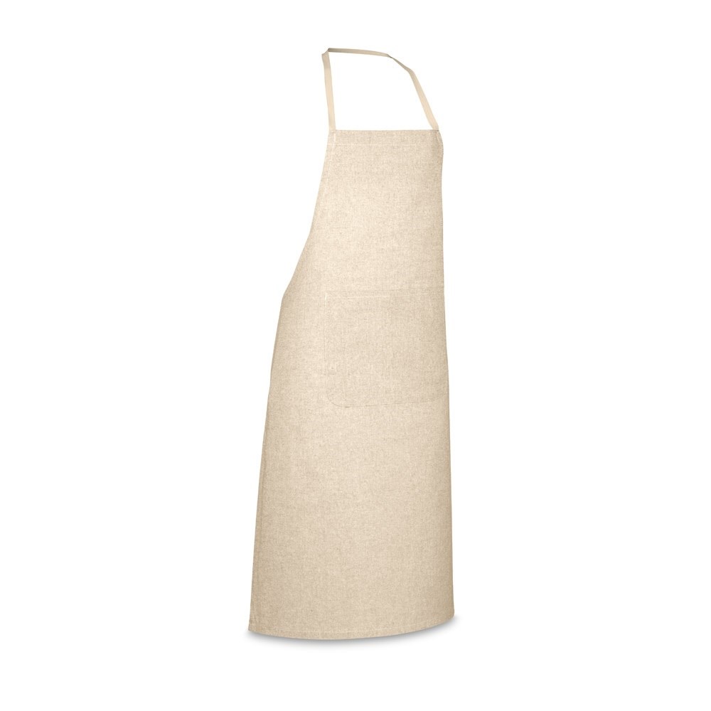 ZIMBRO Schürze mit recycelter Baumwolle (140 g/m²) natur