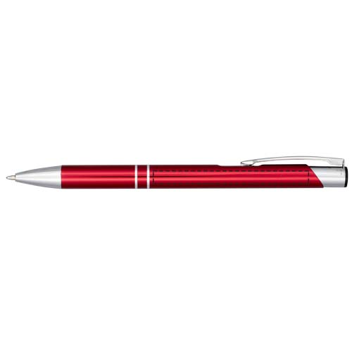 Stylo bille aluminium anodisé Moneta (encre bleue) Rouge