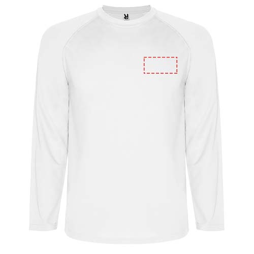 Montecarlo t-shirt de sport à manches longues pour enfants Blanc